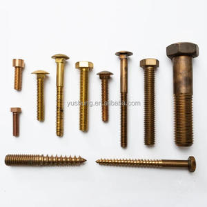 Vis hexagonales en bronze Yushung C65100 C65500 en bronze au silicium, filetage M8-1.25, <span class=keywords><strong>DIN933</strong></span> <span class=keywords><strong>ISO4017</strong></span> - Product Image 6