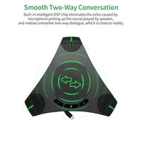 Micrófono de Conferencia USB Omnidireccional para Computadora, Micrófono con Captación de Voz de 360 Grados y Tecla de Silencio, Venta al Por Mayor