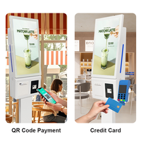 Kiosque de commande et de paiement en libre-service OEM 21,5-27 pouces avec écran tactile et lecteur de code QR, imprimante pour la vente au détail, les restaurants et les cafés