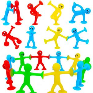 Muñecos Creativos Personalizados con Ventosas Amarillas, Juguetes Antiestrés con Ventosas Estilo Bobo - Product Image 1