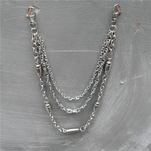 بيع بالجملة نمط جديد الهيب هوب بانك السراويل المعدنية سلسلة الجسم المجوهرات عارضة تنوعا سلسلة الخصر رصاصة - Product Image 4