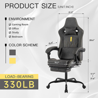 Chaise de jeu promotionnelle du fabricant, chaise de bureau pour ordinateur avec accoudoirs articulés, durable pour les petites salles de jeux hors ligne