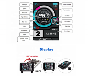 Sabvoton 72V 100A <span class=keywords><strong>Controller</strong></span> <span class=keywords><strong>Kit</strong></span> für 5000W Ebike Motor <span class=keywords><strong>Kit</strong></span> mit UKC1 Display <span class=keywords><strong>Bluetooth</strong></span> Alarm 1 T4 Wasserdichter Draht bremshebel - Product Image 5