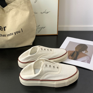 Nouvelles baskets décontractées respirantes <span class=keywords><strong>en</strong></span> <span class=keywords><strong>toile</strong></span> à enfiler avec doublure <span class=keywords><strong>en</strong></span> tissu, collection été 2025, succès <span class=keywords><strong>des</strong></span> live-streams - Product Image 2