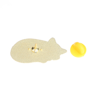 Broche en émail chat noir floral endormi, motif feuille de fleur rose, pour décoration de sac à dos