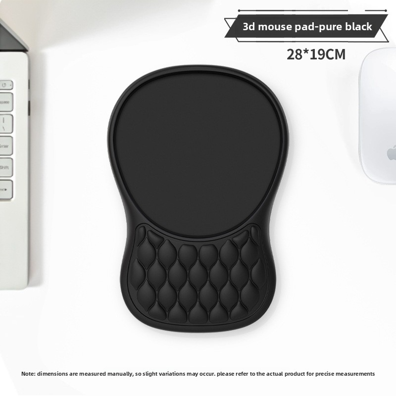Tapis de souris stéréo 3D-noir
