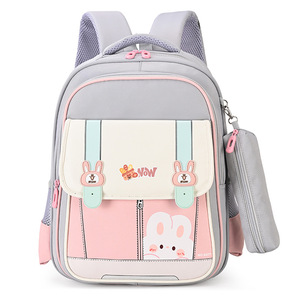 <span class=keywords><strong>Sac</strong></span> <span class=keywords><strong>à</strong></span> <span class=keywords><strong>dos</strong></span> pour élèves du primaire, design color-block de dessin animé, grande capacité, pour l'école et les voyages - Product Image 6