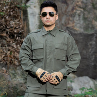 Combat tactique vert 4 poches BDU costumes vêtements tactiques pour hommes uniforme tactique