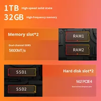 Ordinateur portable de jeu en aluminium OMEN 16-am0254TX avec processeur I9-14900HX, 16 Go de RAM, 1 To de stockage, carte graphique RTX5070 8G, écran IPS 2.5K 240Hz, clavier anglais, prise CN, nouveau Windows