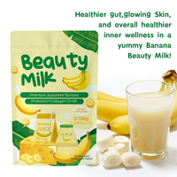 High Quality Original Powder Instant Milk Collagen Banana Whitening Brightening Satiating Dietary Fiber in Box Packaging