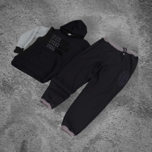 Chándales de algodón para correr de retazos personalizados, ropa de calle con estampado de patrones, Jersey y pantalones de chándal, chándales para hombre de 2 piezas - Product Image 1