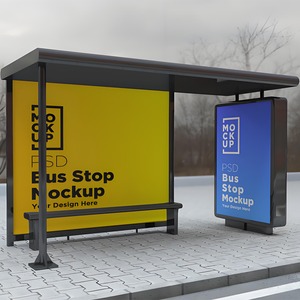 Các dấu hiệu dừng xe buýt kinh tế với tán cây có thiết kế thanh lịch, hướng dẫn rõ ràng và tích hợp nhiều chức năng - Product Image 4