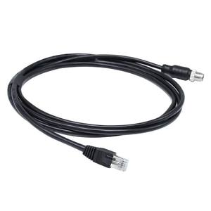 M12 X Code 8 Pin Ethernet Connector Shielded <b>Cable</b> Plug to <b>RJ45</b> CAT6 IP67 Waterproof Industrial Connector - Product Image 2