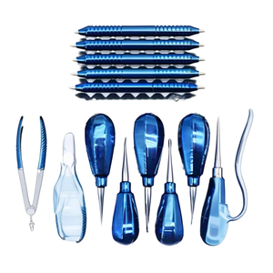 Juego de Instrumentos Dentales Veterinarios de 14 Piezas, Color Azul Oscuro, Certificado CE Clase II, Agarre Ergonómico para Cirugía Oral de Mascotas - Product Image 6