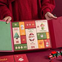Nouveau calendrier de l'avent de Noël, boîte cadeau, compte à rebours de 12 jours, boîtes surprises, boîtes à surprises DIY personnalisables, carton blanc coloré