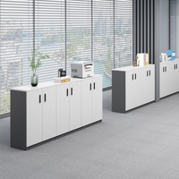 Mueble Archivador Modular de Melamina, Simple, Comercial e Industrial, para Oficina, Hogar, Escuela, Hospital, Almacenamiento en Pared, Comedor