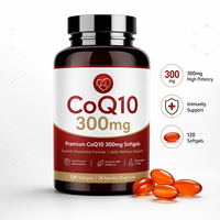 Capsule di CoQ10 in Softgel, 120 Pezzi, Integratore Antiossidante Naturale per Uso Quotidiano, Disponibile OEM