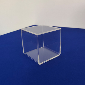 Boîte de rangement cadeau en acrylique, boîtes cube en acrylique avec couvercle, mini vitrine Lucite - Product Image 5