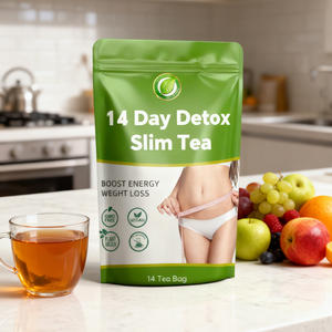 Thé minceur pour le ventre Clqq Organic 14 jours, plantes naturelles pour adultes, étiquette privée, détoxification du corps - Product Image 1