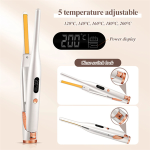 Piastra per Capelli <span class=keywords><strong>Professionale</strong></span> LIDOW, Mini Ferro Arricciacapelli Portatile Ricaricabile, Stiracapelli per <span class=keywords><strong>Barba</strong></span> e Capelli - Product Image 3