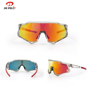 JIEPOLLY OEM Logo personnalisé fabricant coupe-vent polarisé sécurité sport lunettes lunettes cyclisme vélo lunettes de soleil v - Product Image 6
