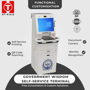 Terminal de servicio gubernamental interior todo en uno táctil capacitiva para el pago de impuestos <span class=keywords><strong>Seguro</strong></span> médico Soluciones de seguridad social - Product Image 3