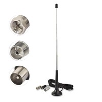 Antenne télescopique DAB FM pour la maison, gain élevé, base magnétique de 3 m, radio TV universelle