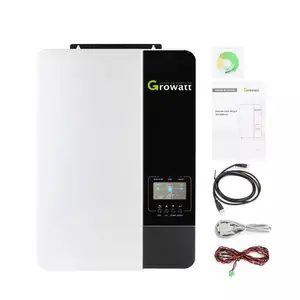 Growatt SPF 5000ES High Frequency On Off Grid Hybrid Solar Inverter 48v 3Kw 5Kw 5.5Kw 5000w 10Kw 12Kw Solar Inverter Price