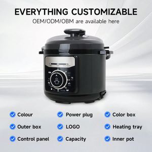 หม้อหุงข้าวไฟฟ้าอเนกประสงค์ 5 ลิตร รุ่นใหม่ 110V 220V หม้ออัดแรงดันไฟฟ้าอัจฉริยะสำหรับครัว - Product Image 3
