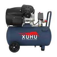 Nouveau type de peinture en aérosol haute puissance 2,2 kW 3 CV 50 litres, compresseur d'air portable à 2 pistons à entraînement direct refroidi par air