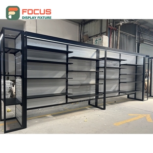 Comptoir de présentation moderne pour perruques avec dessus en verre, étagères multi-tiroirs, armoire de présentation pour extensions de cheveux - Product Image 3