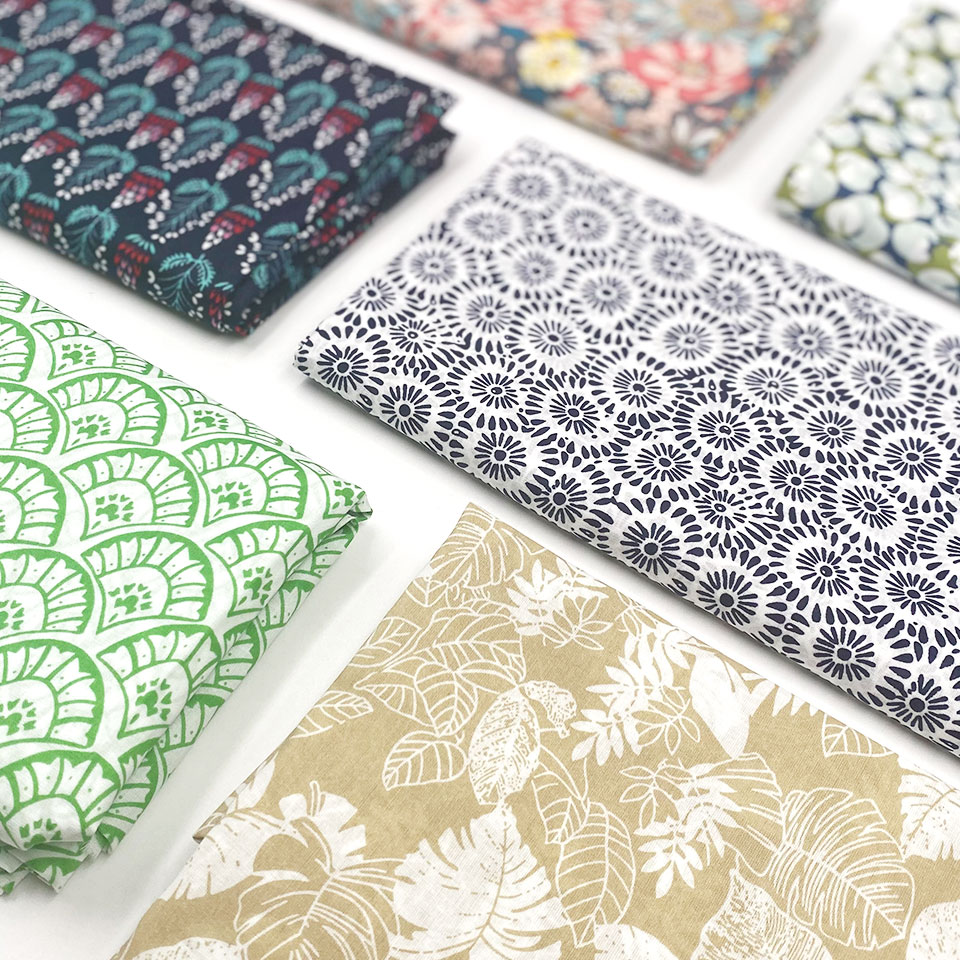 Пользовательская разная базовая ткань, вуаль, польский поплин, Джакарта, полинезийская 100 хлопчатобумажная ткань с принтом