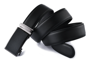 Ceinture en cuir de vachette véritable à deux couches pour homme, production personnalisée, avec boucle automatique en alliage, longueur sur mesure - Product Image 6
