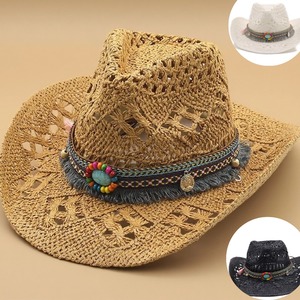 Fabricante <span class=keywords><strong>de</strong></span> Sombreros <span class=keywords><strong>de</strong></span> Paja <span class=keywords><strong>de</strong></span> <span class=keywords><strong>Playa</strong></span>, Estilo Vaquero, Tejidos a Mano, Personalizables al por Mayor, para Hombre, Verano, con Logotipo Personalizado - Product Image 1