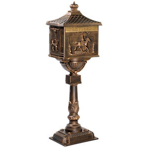 Buzón de Correo de Aluminio Fundido Estilo Vintage DB con Cerradura de Llave, Buzón Postal de Acero Resistente para Exteriores, Acabado con Recubrimiento en Polvo, Acceso Frontal, 2 - Product Image 5