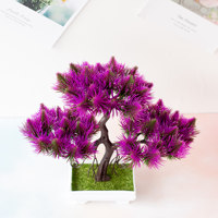 Künstlicher Plastik-Bonsai Kleiner Baum im Topf Umweltfreundliche Kunstpflanze im Topf Blume für Heim Zimmer Tisch Dekoration Garten Hochzeit Ostern