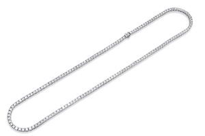 สร้อยเทนนิสทองคำขาว 14K พรีเมียม ขนาด 2.5 มม. เพชร CVD ผลิตในห้องปฏิบัติการ รับรองโดย IGI เครื่องประดับฮิปฮอป ของขวัญจากอินเดีย - Product Image 2