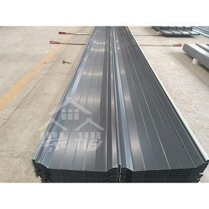 Tôles de toiture ondulées 760 mm de largeur, plaque d'acier colorée, imperméable, matériau de toiture pour bâtiments industriels - Product Image 3