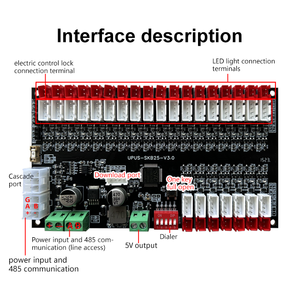RS485 Giao thức truyền thông khóa điện từ 25ch điều khiển khóa Tủ thông minh Bảng điều khiển máy bán hàng tự động bảng - Product Image 3