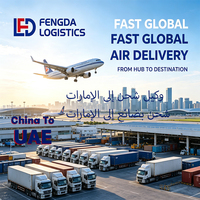 Conteneur de fret aérien CIF, logistique mondiale vers l'aéroport international de Dubaï aux Émirats arabes unis, livraison porte-à-porte, transitaire rapide pour importateurs