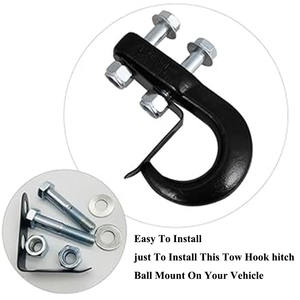 Crochets de remorquage robustes en acier noir pour <span class=keywords><strong>Jeep</strong></span>, accessoires de remorque pour véhicules - Product Image 2