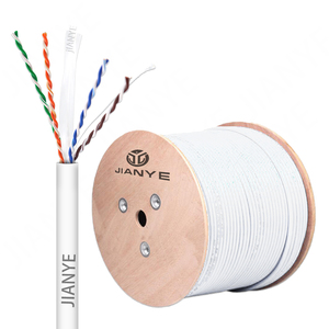Jianye <span class=keywords><strong>สาย</strong></span> CAT6 305เมตร<span class=keywords><strong>สาย</strong></span>เคเบิลอีเทอร์เน็ต CAT6 <span class=keywords><strong>Panduit</strong></span> 4คู่ CCA Cu ตัวนำ PVC PE แจ็คเก็ตแลน - Product Image 6