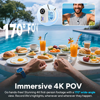 Caméra sportive SJCAM C110+ avec stabilisation gyroscopique six axes, étanche jusqu'à 30 m, idéale pour les aventures en plein air et le VTT