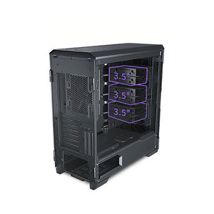 Phanteks PH-EC600PSTG tháp đầy đủ máy Tính Game Thủ trường hợp phong cách mát mẻ ATX cổ Máy tính để bàn PC trường hợp USB CN; gua hộp thép đen bao gồm - Product Image 2