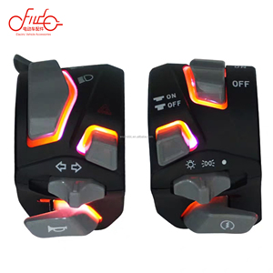 Interrupteur combiné trois-en-un pour moto électrique et tricycle, style simple, clignotant, klaxon, bouton marche/arrêt – Meilleure vente à prix abordable - Product Image 3