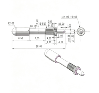Connecteurs de précision EV BMS, broches personnalisées en alliage de cuivre ou en acier inoxydable, usinées CNC, contacts de prise de charge OEM ODM
