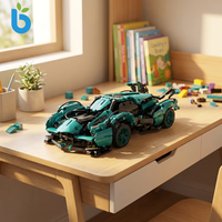 Set de Coche Modelo V12 1:14, 1148 Piezas, Bloques de Construcción Técnicos, Coche de Carreras, Ladrillos Educativos, Coche Deportivo para Niños de 8 a 13 Años, Plástico
