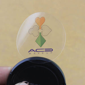 Autocollant en vinyle personnalisé et de haute qualité, autocollant imperméable pour bouteille de corps, autocollant cosmétique imperméable - Product Image 1