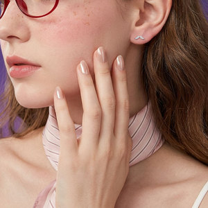 New Collection Handmade Wholesale Manufacturer Export Shiny <b>Fine</b> Jewelry Set 14K Solid Gold Real Natural Diamonds <b>Stud</b> <b>Earrings</b> - Product Image 4
