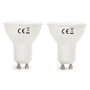Ampoules LED GU10 4W, 2 unités, lumière blanche chaude, économe en énergie, idéales pour l'éclairage direct dans les foyers et les bureaux. - Product Image 1
